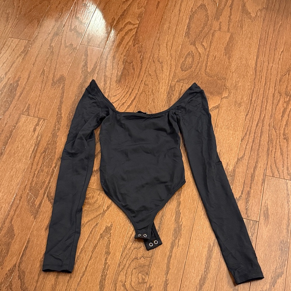 Bershka Black Snap Bodysuit